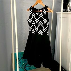 black & white formal dress * WORN ONCE *